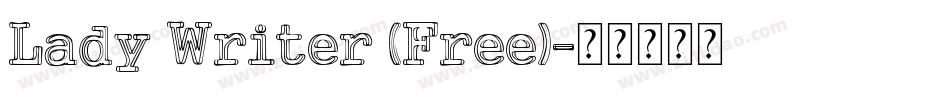 Lady Writer (Free)字体转换